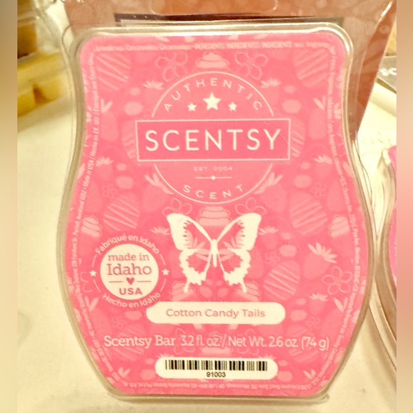 Scentsy Set of 3 COTTON CANDY TAILS Wax Bars - Picture 2 of 2